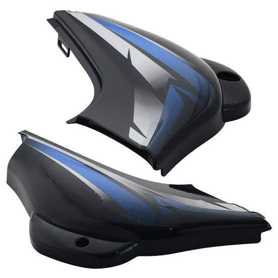 CT100 Side panel black with blue sticker old VSP  replacement bike spare part