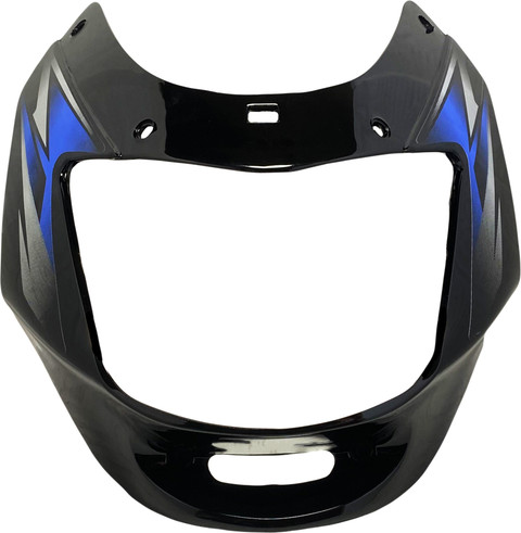 CT100 Visor in black color with Blue Sticker old HERO replacement bike spare part