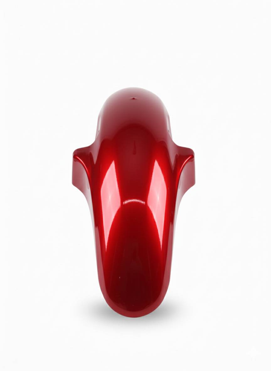 red Splendor Front Mudguard Pure Fiber | Front Mudguard for Splendor VSP  replacement bike spare part