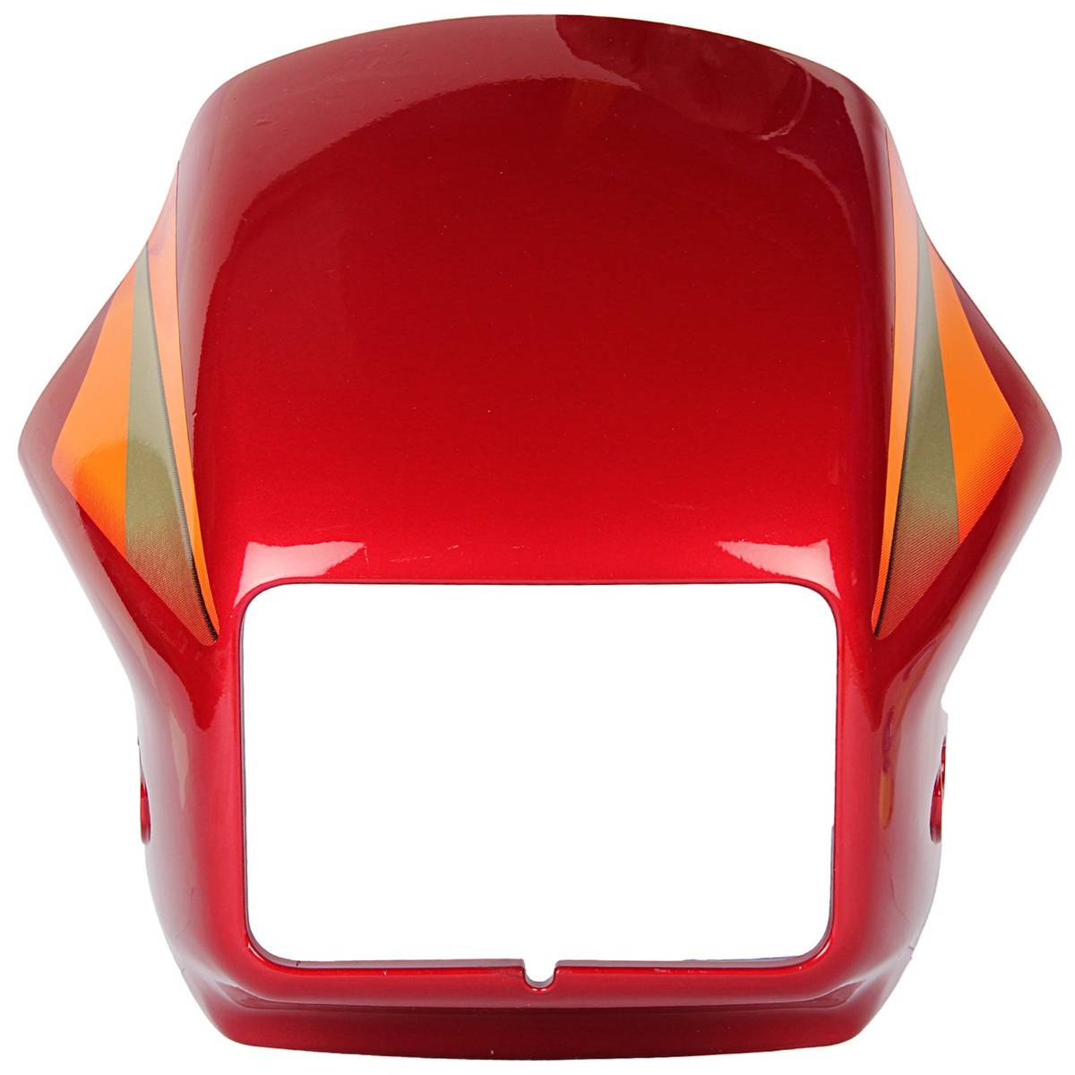 Headlight Visor New Model Red with Golden Sticker Compatible with Splendor Plus VSP  replacement bike spare part
